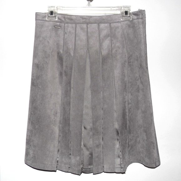 KAPALUA Grey Pleated Skirt sz 6 - Picture 5 of 7